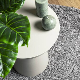 Vloerkleed PAMPLONA shaggy hoogpolig modern &Oslash; 100 cm grijs 7