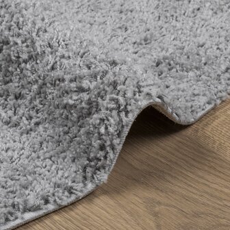 Vloerkleed PAMPLONA shaggy hoogpolig modern &Oslash; 120 cm grijs 6