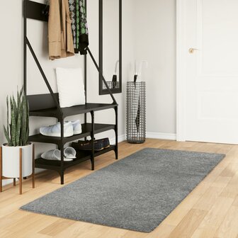 Vloerkleed PAMPLONA shaggy hoogpolig modern 80x200 cm groen 1