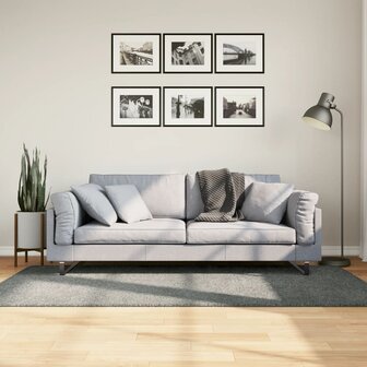 Vloerkleed PAMPLONA shaggy hoogpolig modern 100x200 cm groen 1