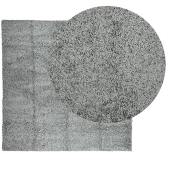 Vloerkleed PAMPLONA shaggy hoogpolig modern 120x120 cm groen 3