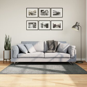 Vloerkleed PAMPLONA shaggy hoogpolig modern 120x170 cm groen 1