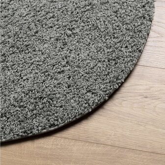 Vloerkleed PAMPLONA shaggy hoogpolig modern &Oslash; 100 cm groen 4