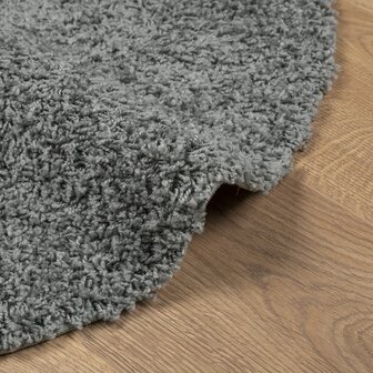 Vloerkleed PAMPLONA shaggy hoogpolig modern &Oslash; 100 cm groen 6