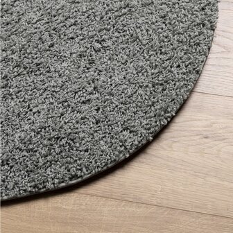 Vloerkleed PAMPLONA shaggy hoogpolig modern &Oslash; 120 cm groen 4