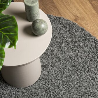 Vloerkleed PAMPLONA shaggy hoogpolig modern &Oslash; 120 cm groen 7