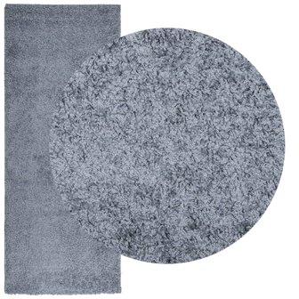 Vloerkleed PAMPLONA shaggy hoogpolig modern 80x200 cm blauw 3