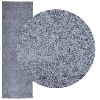 Vloerkleed PAMPLONA shaggy hoogpolig modern 80x250 cm blauw 3