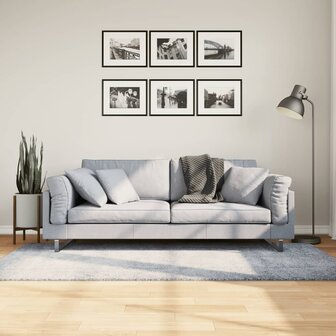 Vloerkleed PAMPLONA shaggy hoogpolig modern 100x200 cm blauw 1