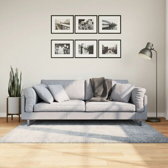 Vloerkleed PAMPLONA shaggy hoogpolig modern 120x170 cm blauw 1