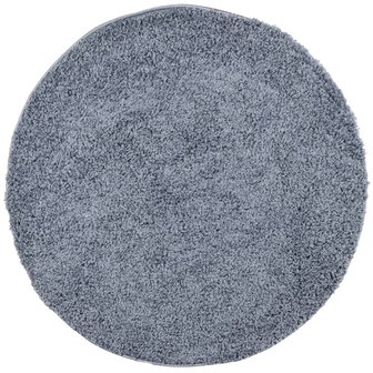 Vloerkleed PAMPLONA shaggy hoogpolig modern &Oslash; 80 cm blauw 2