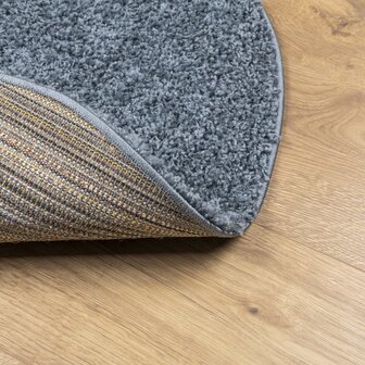 Vloerkleed PAMPLONA shaggy hoogpolig modern &Oslash; 100 cm blauw 5
