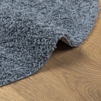 Vloerkleed PAMPLONA shaggy hoogpolig modern &Oslash; 100 cm blauw 6