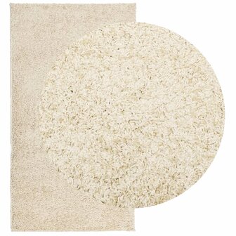 Vloerkleed PAMPLONA shaggy hoogpolig modern 60x110 cm goudkleur 3