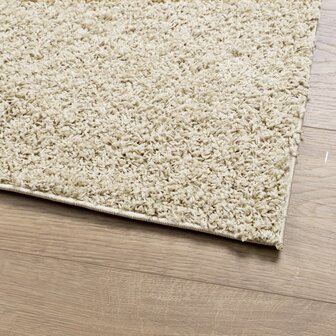 Vloerkleed PAMPLONA shaggy hoogpolig modern 60x110 cm goudkleur 4
