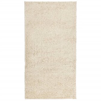 Vloerkleed shaggy hoogpolig modern 80x150 cm goudkleurig 2