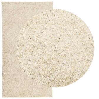 Vloerkleed shaggy hoogpolig modern 80x150 cm goudkleurig 3