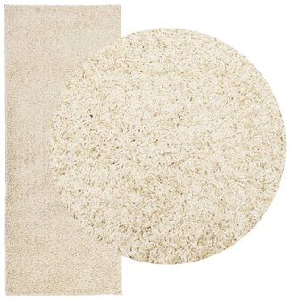 Vloerkleed PAMPLONA shaggy hoogpolig modern 80x200 cm goudkleur 3