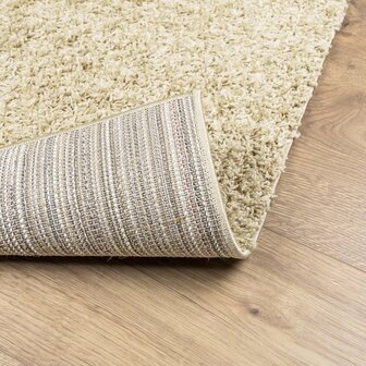 Vloerkleed PAMPLONA shaggy hoogpolig modern 80x200 cm goudkleur 5