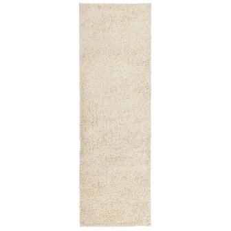 Vloerkleed PAMPLONA shaggy hoogpolig modern 80x250 cm goudkleur 2