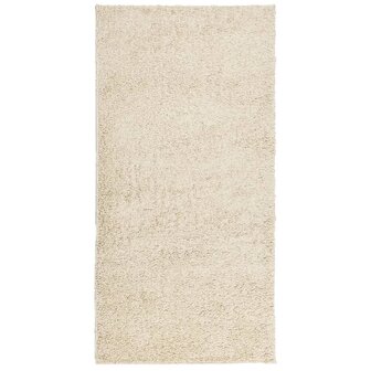 Vloerkleed PAMPLONA shaggy hoogpolig modern 100x200 cm goud 2