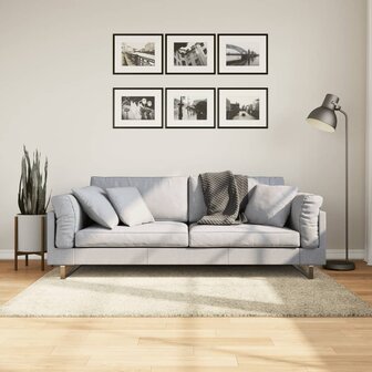 Vloerkleed PAMPLONA shaggy hoogpolig modern 120x170 cm goud 1