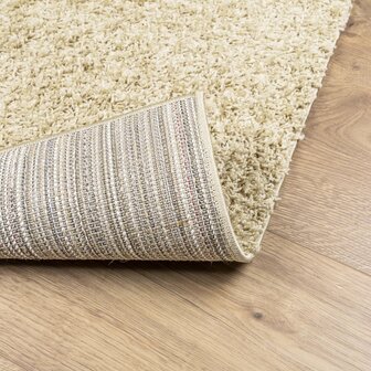 Vloerkleed PAMPLONA shaggy hoogpolig modern 120x170 cm goud 5