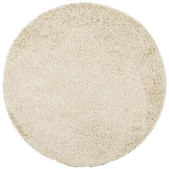 Vloerkleed PAMPLONA shaggy hoogpolig modern &Oslash; 100 cm goudkleur 2