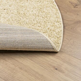 Vloerkleed PAMPLONA shaggy hoogpolig modern &Oslash; 120 cm goudkleur 5