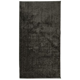 Vloerkleed ISTAN hoogpolig glanzend 80x150 cm antracietkleurig 2