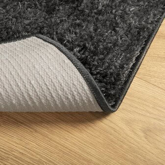 Vloerkleed ISTAN hoogpolig glanzend 80x150 cm antracietkleurig 5