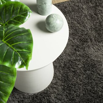 Vloerkleed ISTAN hoogpolig glanzend 80x150 cm antracietkleurig 7
