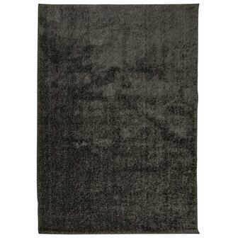 Vloerkleed ISTAN hoogpolig glanzend 120x170 cm antracietkleurig 2