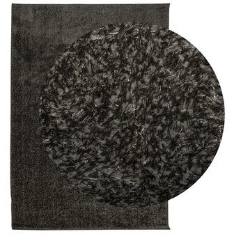Vloerkleed ISTAN hoogpolig glanzend 120x170 cm antracietkleurig 3