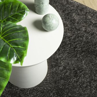 Vloerkleed ISTAN hoogpolig glanzend &Oslash; 120 cm asntracietkleurig 7