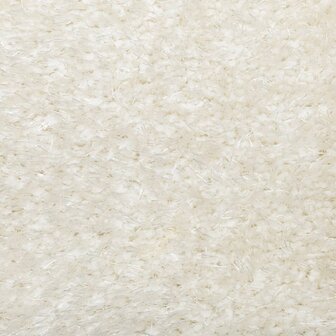 Vloerkleed ISTAN hoogpolig glanzend 80x150 cm cr&egrave;mekleurig 9