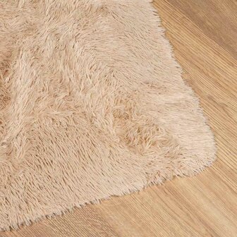 Hoogpolig vloerkleed NAVARRA 60x100 cm polyester beige 4