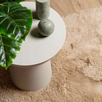 Hoogpolig vloerkleed NAVARRA 60x100 cm polyester beige 8