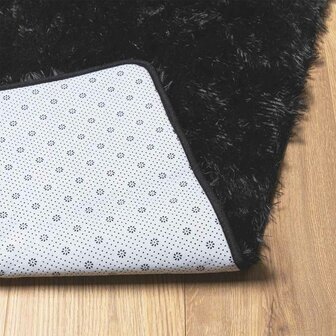 Hoogpolig vloerkleed NAVARRA 60x100 cm polyester zwart 6