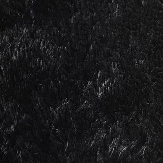 Hoogpolig vloerkleed NAVARRA 60x100 cm polyester zwart 9