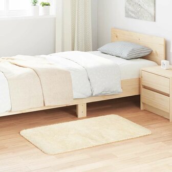 Hoogpolig vloerkleed NAVARRA 60x100 cm polyester cr&egrave;mekleurig 1