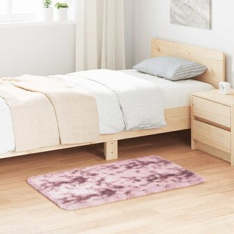 Hoogpolig vloerkleed NAVARRA 60x100 cm polyester stoffig roze 1