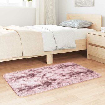 Hoogpolig vloerkleed NAVARRA 60x100 cm polyester stoffig roze 3