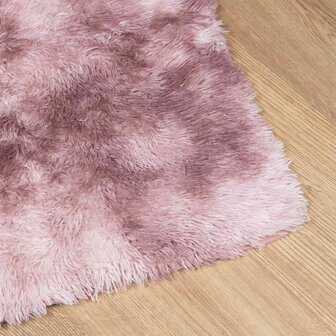 Hoogpolig vloerkleed NAVARRA 60x100 cm polyester stoffig roze 4