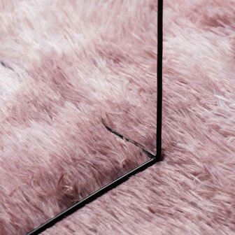 Hoogpolig vloerkleed NAVARRA 60x100 cm polyester stoffig roze 7
