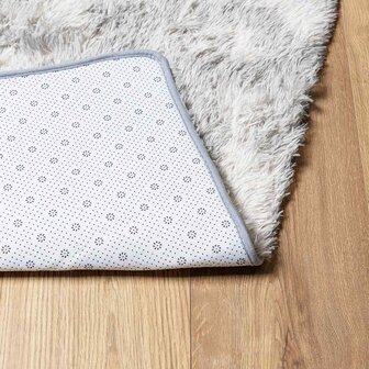 Hoogpolig vloerkleed NAVARRA 60x100 cm polyester lichtgrijs 6