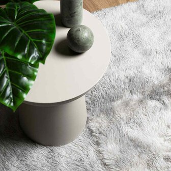 Hoogpolig vloerkleed NAVARRA 60x100 cm polyester lichtgrijs 8