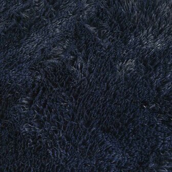 Hoogpolig vloerkleed NAVARRA 60x100 cm polyester marineblauw 9