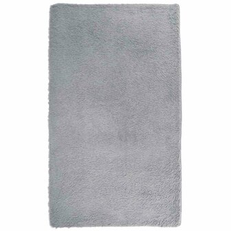 Hoogpolig vloerkleed NAVARRA 60x100 cm polyester zilvergrijs 2