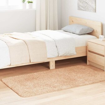 Hoogpolig vloerkleed NAVARRA 80x150 cm polyester beige 1